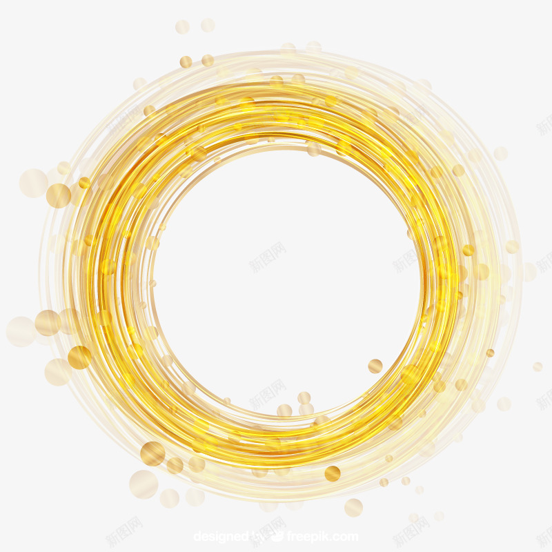 金色圆环矢量图ai免抠素材_88icon https://88icon.com 圆环 圆环矢量 金色 金色圆环 矢量图
