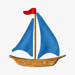 航海的帆船素材