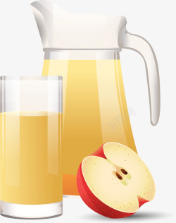 一扎果汁鲜榨果汁一扎苹果汁高清图片