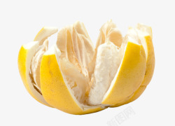 剥开的柚子剥开的白色柚子肉高清图片