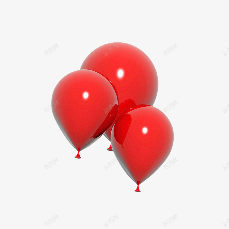 红色气球png免抠素材_88icon https://88icon.com 30周年庆 三个 喜庆 快乐 漂浮气球 简单风格 红色 装饰用品