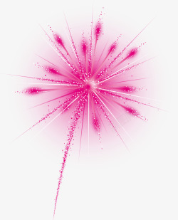 粉色烟花素材春节美丽粉色烟花高清图片