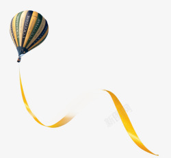 彩色飞起的气球素材