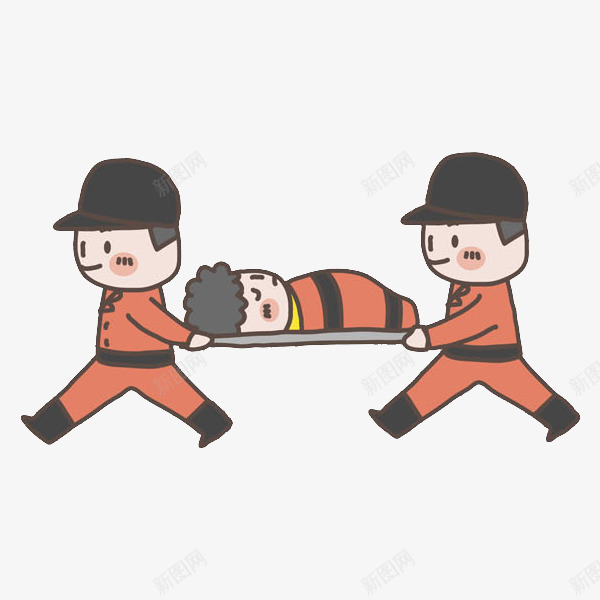 抬着伤员的男人图png免抠素材_88icon https://88icon.com 伤员 卡通 帅气的 手绘 担架 救护人员 男人