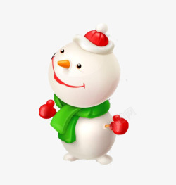 可爱的小雪人素材