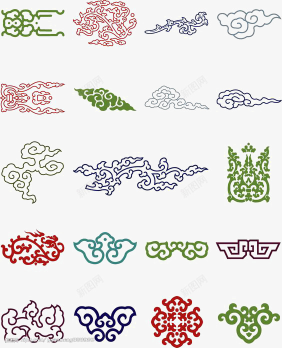 吉祥云png免抠素材_88icon https://88icon.com 中 中国风 云朵 剪纸 窗花