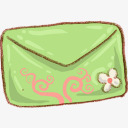 韩国邮件信封消息电子邮件信韩国手绘图标图标