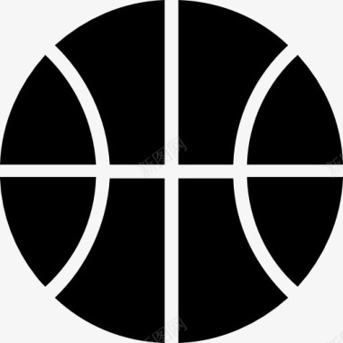 篮球运动对象的黑色象征图标图标