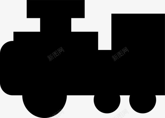黄黑色扁平商务火车标志矢量图图标图标