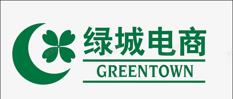 绿城电商logo图标图标