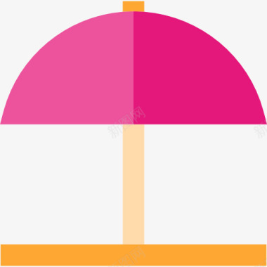 矢量夏天太阳伞图标图标
