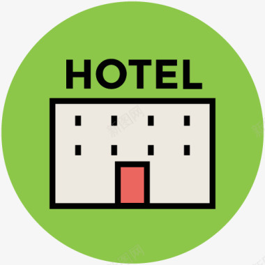 酒店卡通家居图标图标