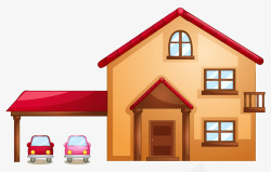 停车室下面的小轿车素材