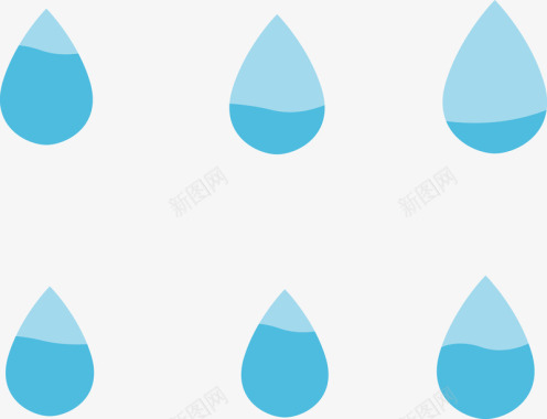 低碳六款水滴能源标图标图标