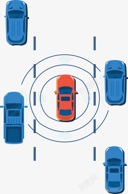 科技智能化科技感智能化汽车矢量图高清图片