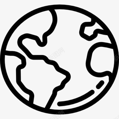 地图景区标志全球图标图标