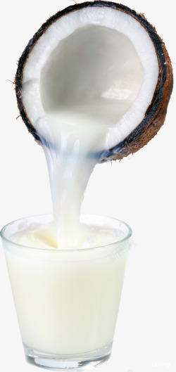椰子剖面椰汁流动素材