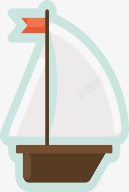 帆船logo矢量图图标图标