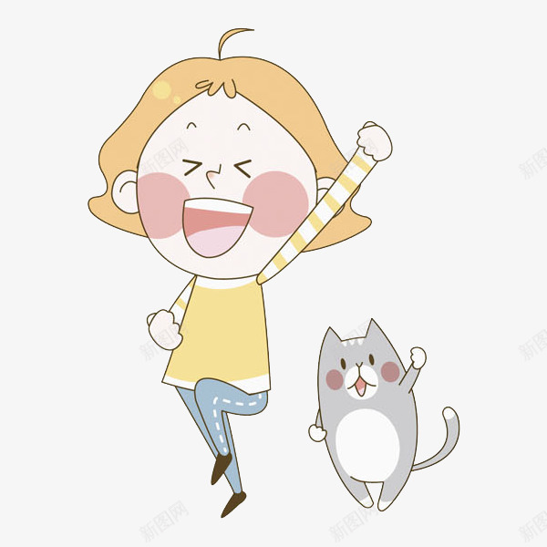 女生和小猫跳广场舞场景png免抠素材_88icon https://88icon.com 女生 广场舞 插图 舞动的 跳舞的 高兴地