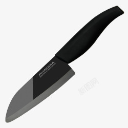 黑刃切肉菜刀素材
