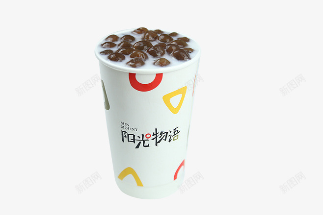 纸杯红豆奶茶png免抠素材_88icon https://88icon.com 暖胃 热饮 甜味饮品 红豆奶茶