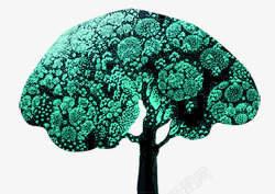 大榕树绿色发光素材