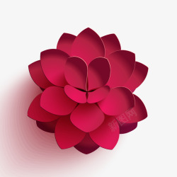 圆形莲花底座大红色的莲花底座装饰高清图片