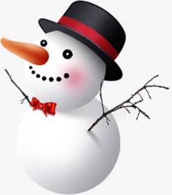 雪人卡通装饰圣诞节日素材