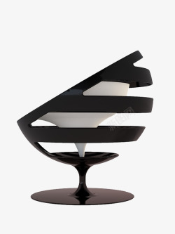 黑白蛋壳型装饰椅子素材