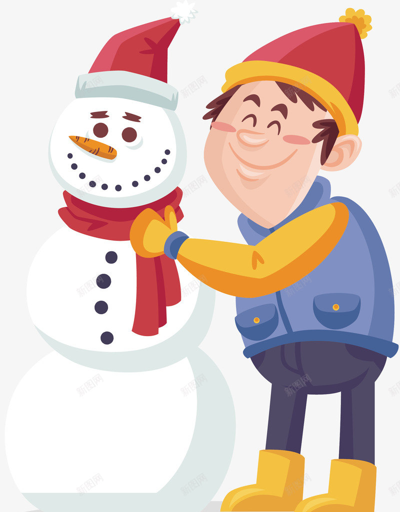 跟雪人合照png免抠素材_88icon https://88icon.com merryChristma merryChristmas 合照 圣诞节 圣诞雪人 矢量png 雪人