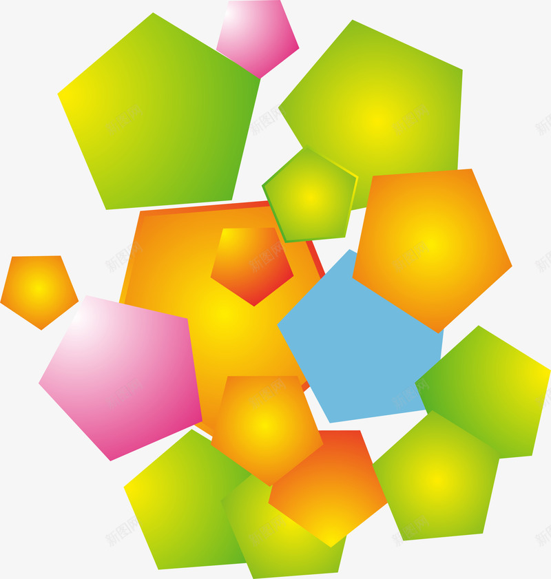 彩色组合六边形png免抠素材_88icon https://88icon.com 几何拼接 彩色六边形 渐变方块 漂浮六边形 组合方块 装饰图案