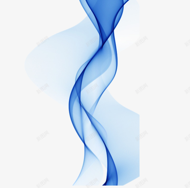 蓝色环绕线条png免抠素材_88icon https://88icon.com 清新 环绕线条 蓝色 装饰