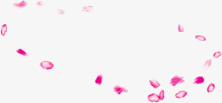 粉色艺术漂浮花朵花瓣素材