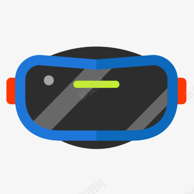 智能穿戴手环虚拟现实影音科技VR眼镜矢量图图标图标