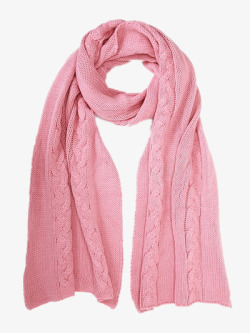 粉色毛线围巾素材