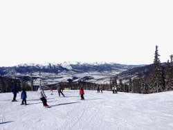 冬季滑雪场素材