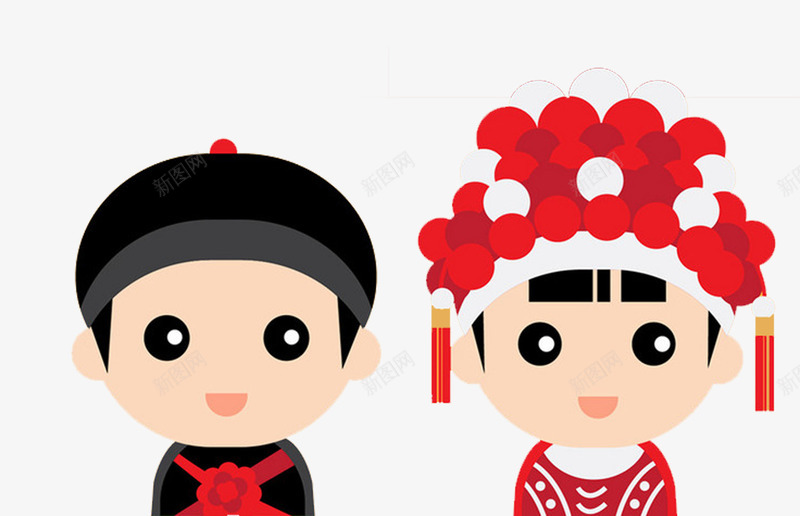 中国风结婚头像png免抠素材_88icon https://88icon.com 中国风 喜庆 头像 情侣头像 结婚