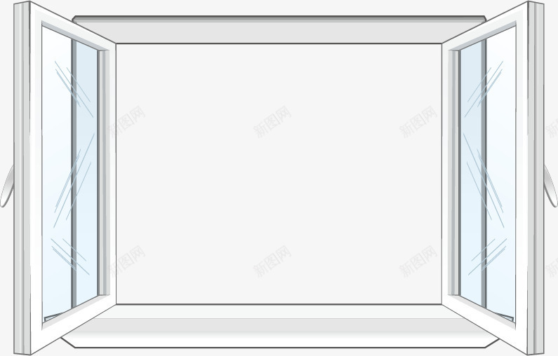 卡通窗户png免抠素材_88icon https://88icon.com 打开 木条 木纹 矢量素材 窗口 窗户 窗户矢量素材