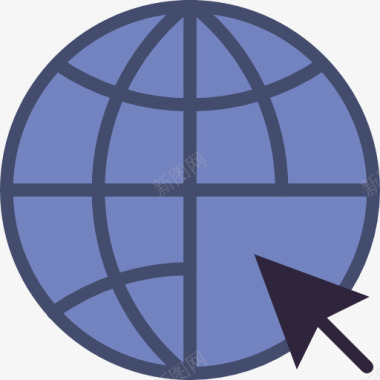 SEO和网络全球图标图标