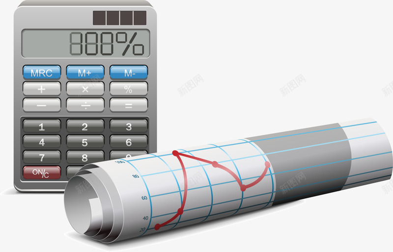 白色数据报表纸张png免抠素材_88icon https://88icon.com 折线图 报表纸张 数据报表 数据计算 灰色计算器 白色纸张