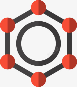 克尔维特C6化学苯环图标矢量图高清图片