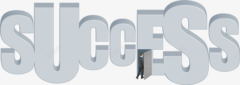 打开成功大门的商务男人png免抠素材_88icon https://88icon.com 人物 商务人物 商务男人 字体 成功大门 男人