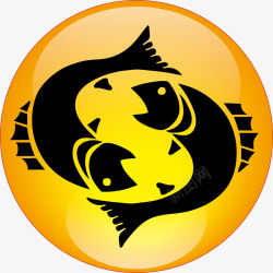 双鱼座矢量图素材