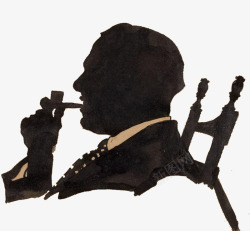 抽烟的男人素材