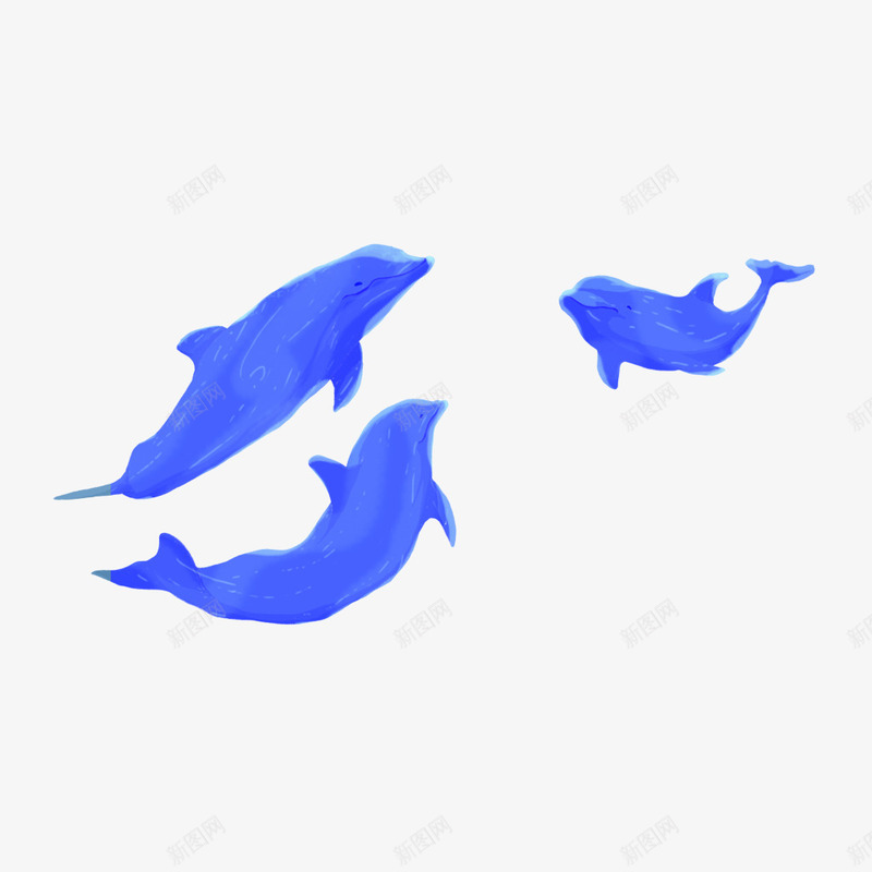 手绘插画风格可爱的蓝色小鲸鱼png免抠素材_88icon https://88icon.com 卡通 可爱 大海 手绘 插画 环境 蓝色 鲸鱼