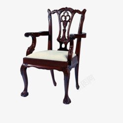 黒木软座古代椅子素材