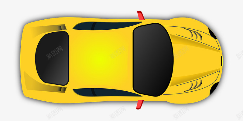 黄色玩具模型跑车png免抠素材_88icon https://88icon.com 模型 玩具 跑车 黄色