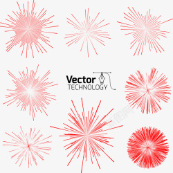 炫彩舞台灯光光芒效果矢量图高清图片