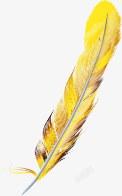 飘浮的羽毛卡通水彩羽毛漂浮装饰高清图片