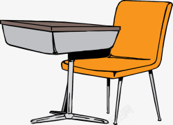 手绘课桌椅素材